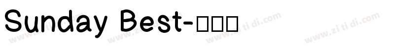 Sunday Best字体转换